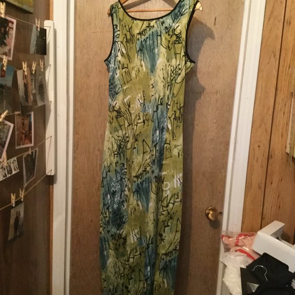 Mango Tango Colorful maxi dress sleeveless - Picture 4 of 4